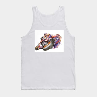 Ballpoint Sketching MotoGP Team No 93 Tank Top